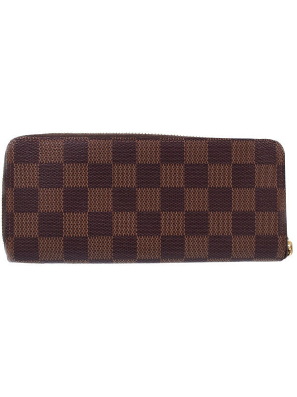 Louis Vuitton Zipper Round Wallet Clemence Portefeuille Damier Long Brown
